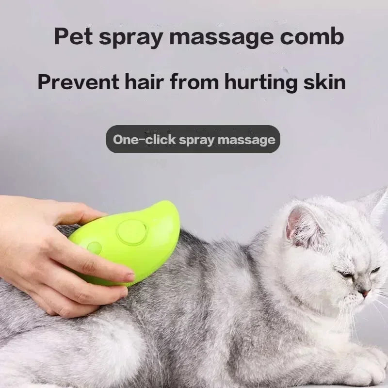 Electric Steamy Pet Hair Brush
